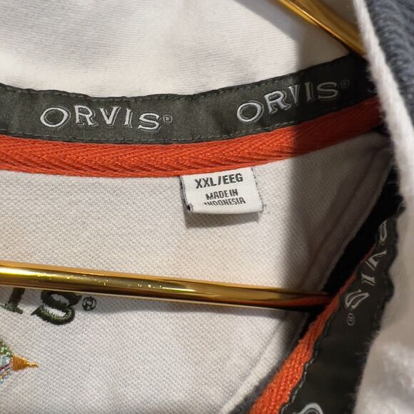 Orvis Men's Signature Quarter 1/4 Snap Sweatshirt Gray Pullover XXLarge - Picture 3 of 8